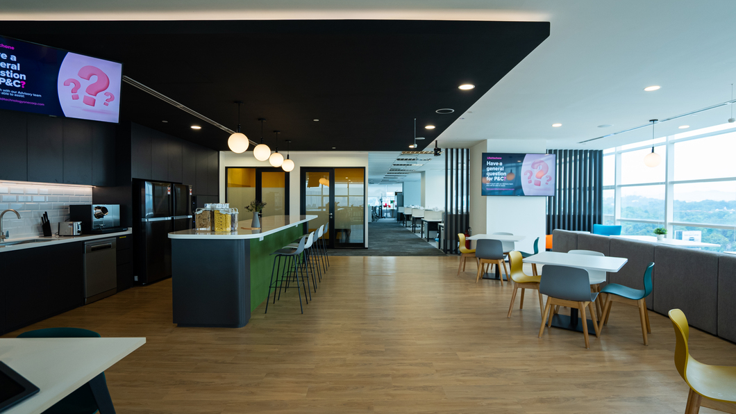 Technology One Axiata Tower — Design & Build — Office & Pantry